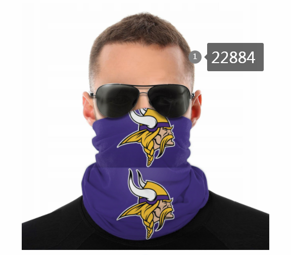 2021 NFL Minnesota Vikings #44 Dust mask with filter->nfl dust mask->Sports Accessory
